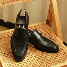 Casual Men's Dress Shoes With Tassel Flat Heel Loafers