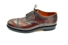 Hand-Painted Three-Joint Goodyear Engraved Derby Shoes