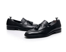 British retro colored handmade genuine leather penny loafers