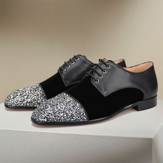Silver Grey Oxfords casual derby shoes