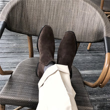 Suede Leather Chelsea Boots For Men's