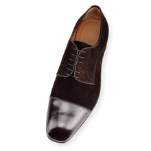 Suede lace-up top layer leather shoes casual business shoes