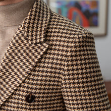 White plaid tweed Polo coat