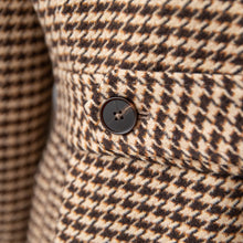 White plaid tweed Polo coat