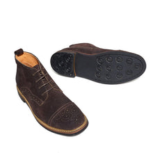 suede martin boots brogue engraved high top men's boots