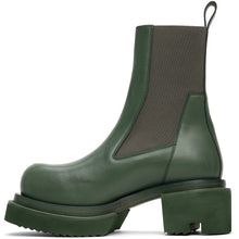 Men's Thick Sole Sleeves Round Toe Boots Top Layer Cow Leather