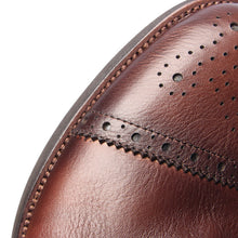 Vintage platform handmade British engraved cowhide brogue derby shoes