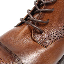 Engraved retro high-top casual short Leather boots breathable martin boots