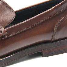Handmade Vintage British Style Soft Leather Horsebit Slip-On Loafers