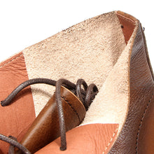 Engraved retro high-top casual short Leather boots breathable martin boots