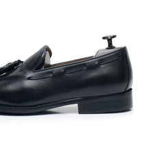 Brown Handmade Vintage Brushed Fringe Loafers