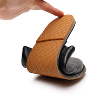 Summer British leather slip-on lazy half slippers sandal