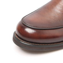 Leather British fashion retro distressed casual derby shoes dress shoe