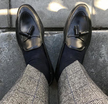 Brown Handmade Vintage Brushed Fringe Loafers