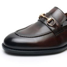 British slip-on business lazy casual horsebit loafers