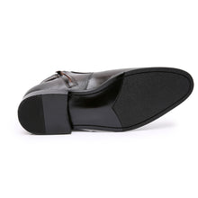 vintage british pointed toe leather martin boots