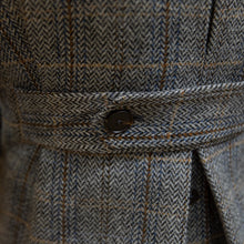 Taupe Tweed Herringbone Polo Coat