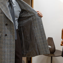 Taupe Tweed Herringbone Polo Coat