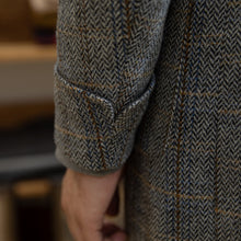 Taupe Tweed Herringbone Polo Coat