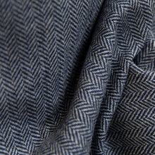 Gray Tweed Herringbone Balmacon Coat