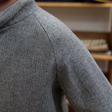 Gray tweed 50% wool herringbone G9 jacket