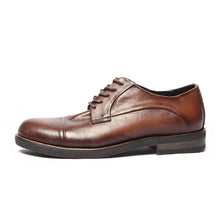 British retro hand-polished leather old leather derby shoes