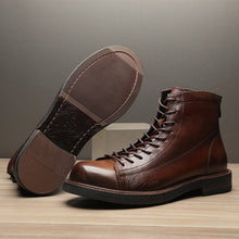 vintage ami khaki leather martin boots
